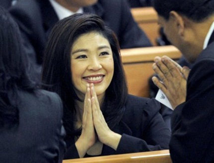 Thủ tướng Thái Lan Yingluck Shinawatra.